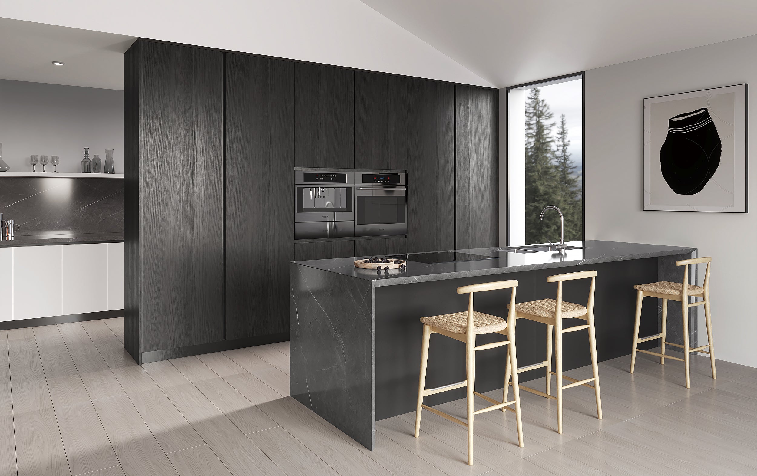 APlus Interior x Oppolia – NoirGlass Signature Kitchen