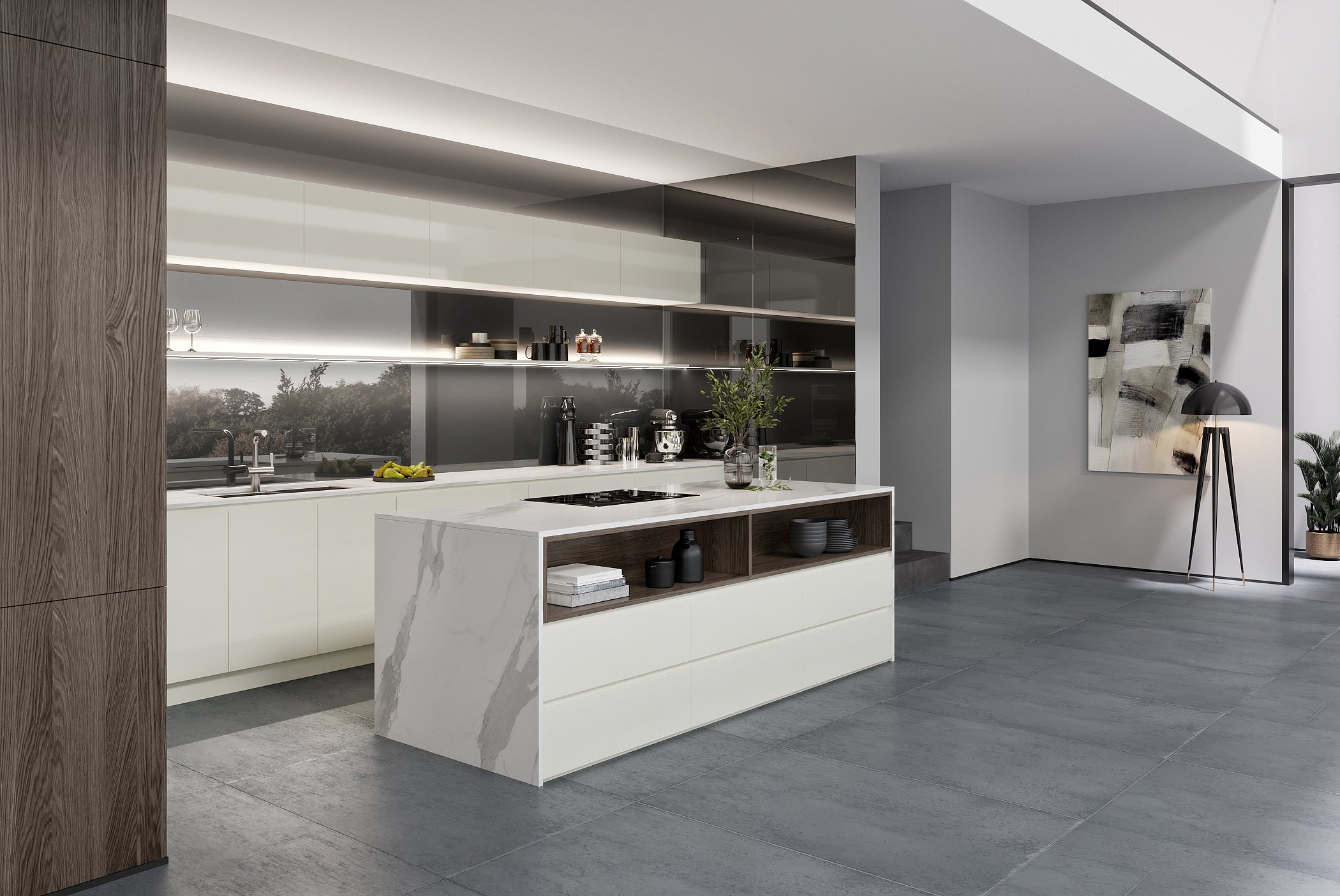 APlus Interior x Oppolia – Halo Floating Bathroom Vanity Set