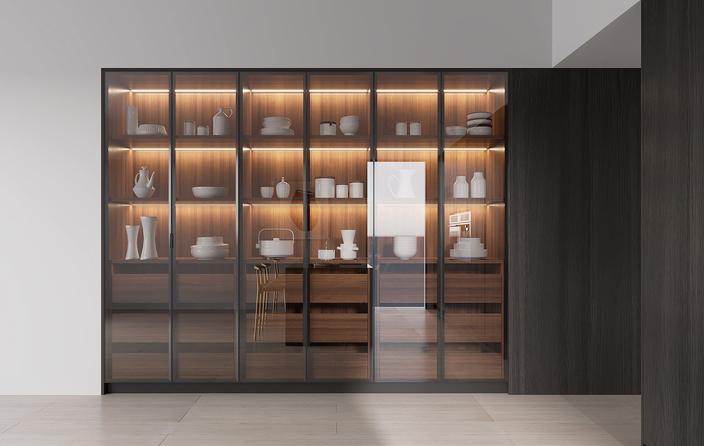 APlus Interior x Oppolia – NoirGlass Signature Kitchen
