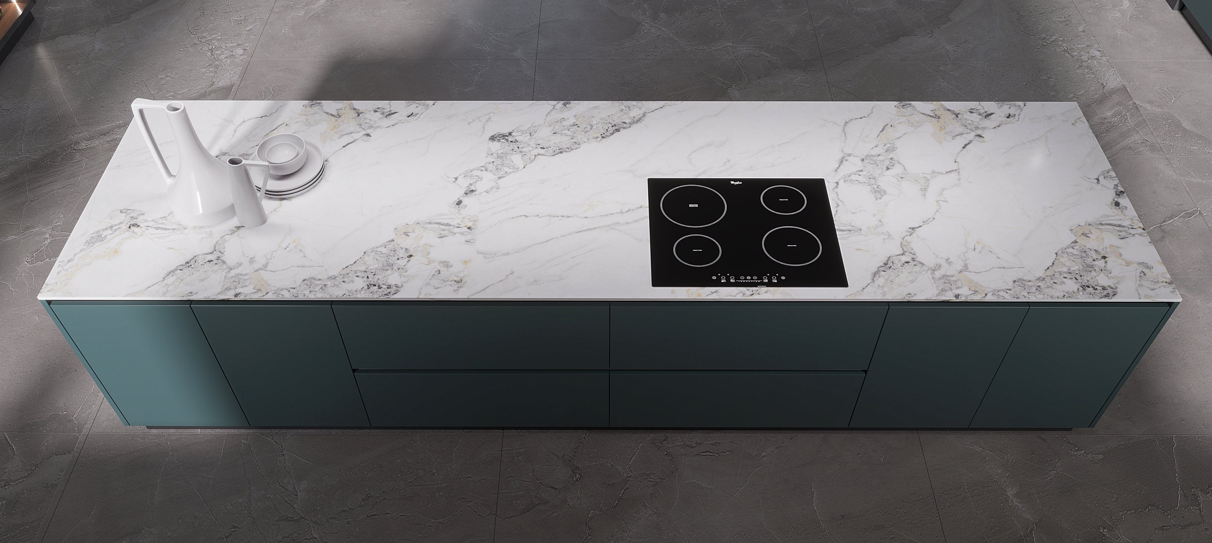 APlus Interior x Oppolia – PrestigeGlass Kitchen Lounge
